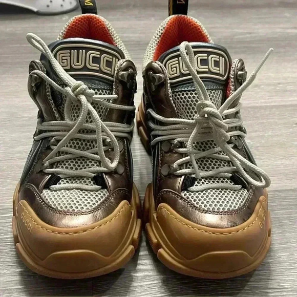 Gucci Multicolor Leather Flashtrek Reflective Sneakers Size 36 - Picture 8 of 15
